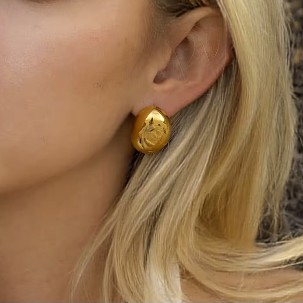 18k gold filled vintage earrings for women